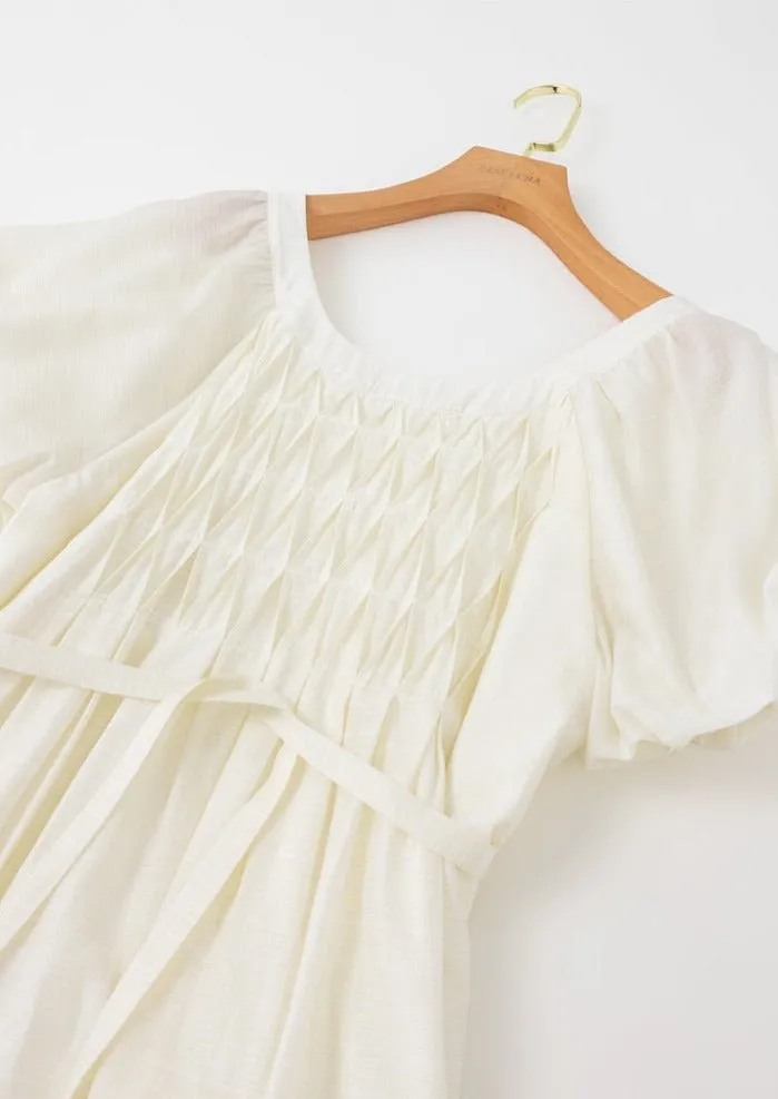 PUFF SLEEVE LOOSE DRESS