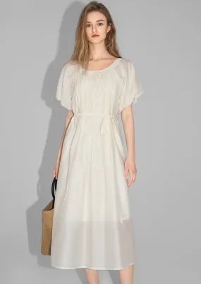 PUFF SLEEVE LOOSE DRESS