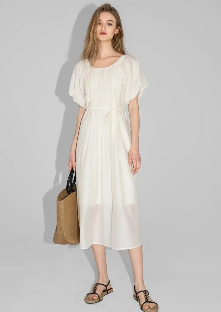 PUFF SLEEVE LOOSE DRESS
