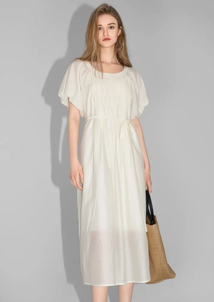 PUFF SLEEVE LOOSE DRESS