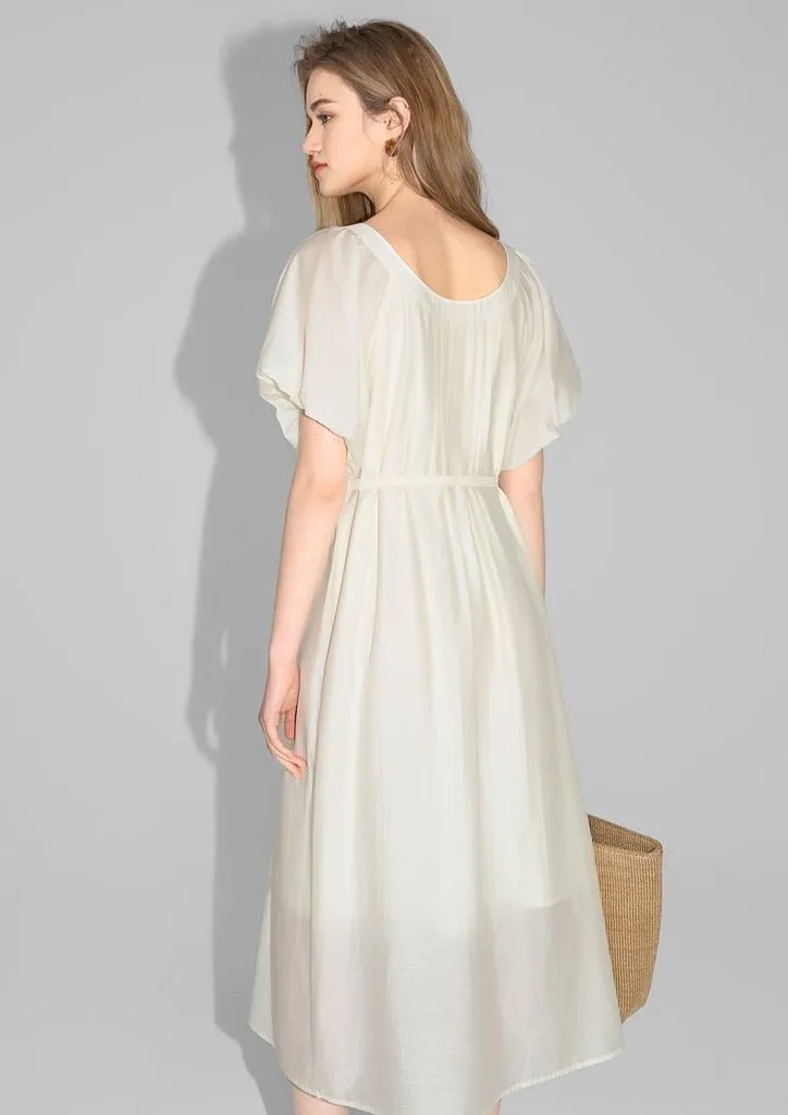 PUFF SLEEVE LOOSE DRESS