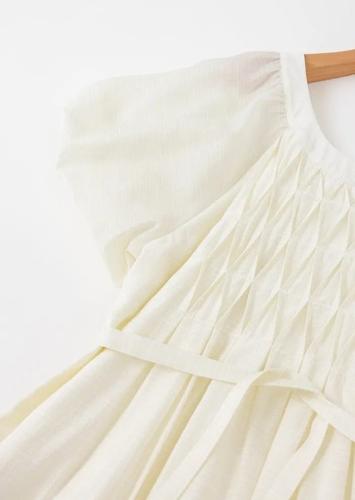 PUFF SLEEVE LOOSE DRESS