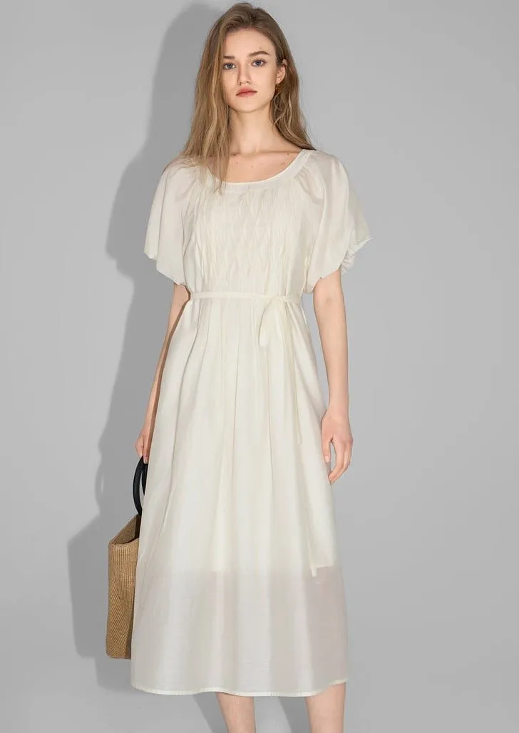 PUFF SLEEVE LOOSE DRESS