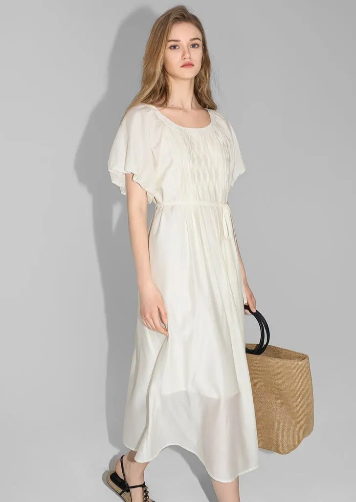 PUFF SLEEVE LOOSE DRESS