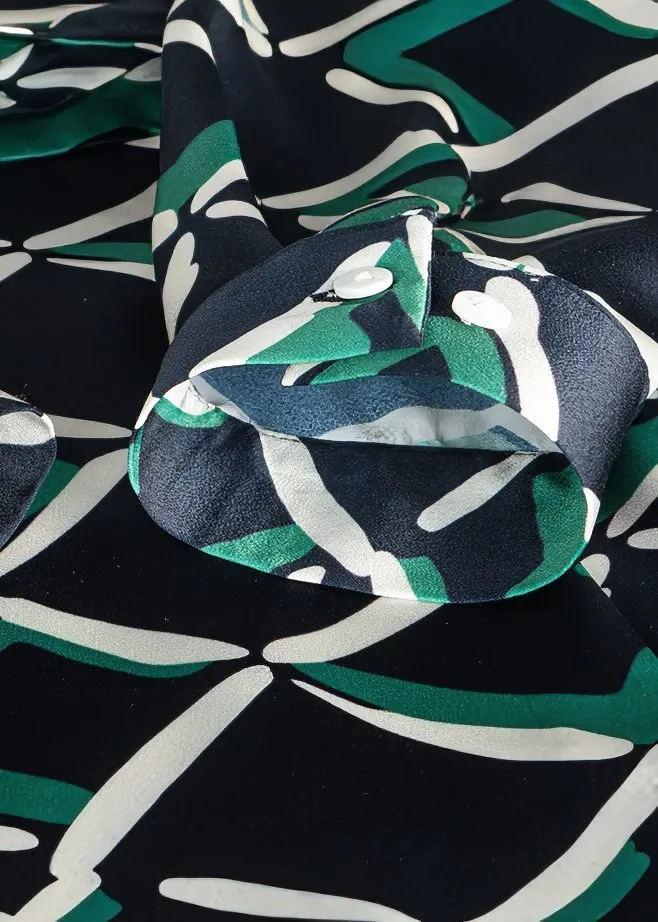 RETRO GEOMETRY PRINT DRESS