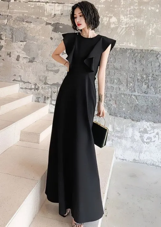 RUFFLE WAIST SHAPING DRESS