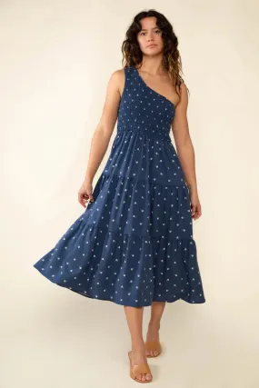 Sabrina One Shoulder Midi Dress - Plus Size