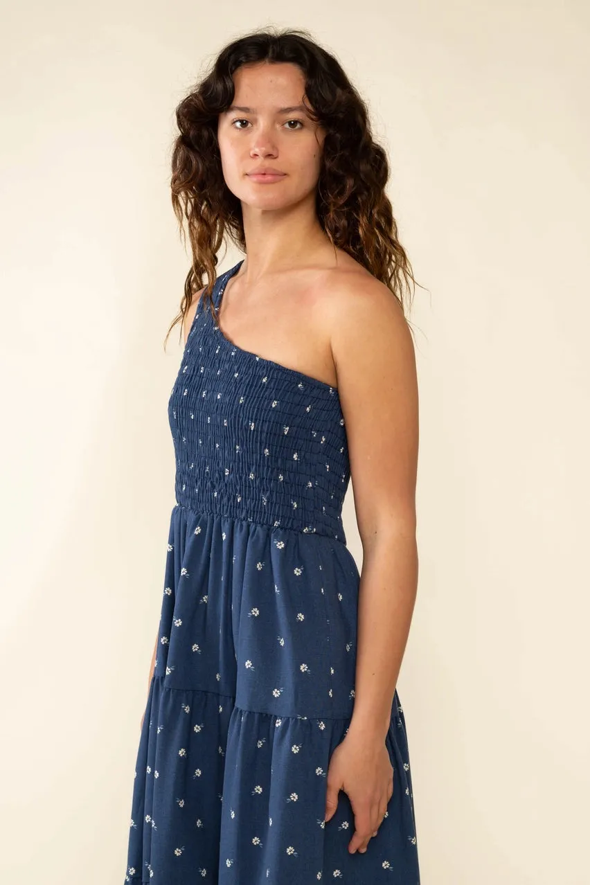 Sabrina One Shoulder Midi Dress - Plus Size
