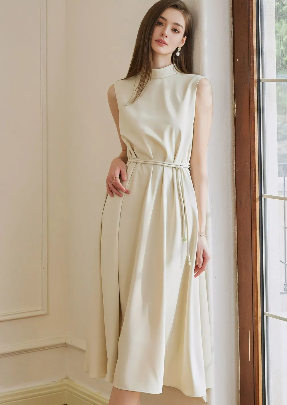 SHAPE HIGH NECK DRESS