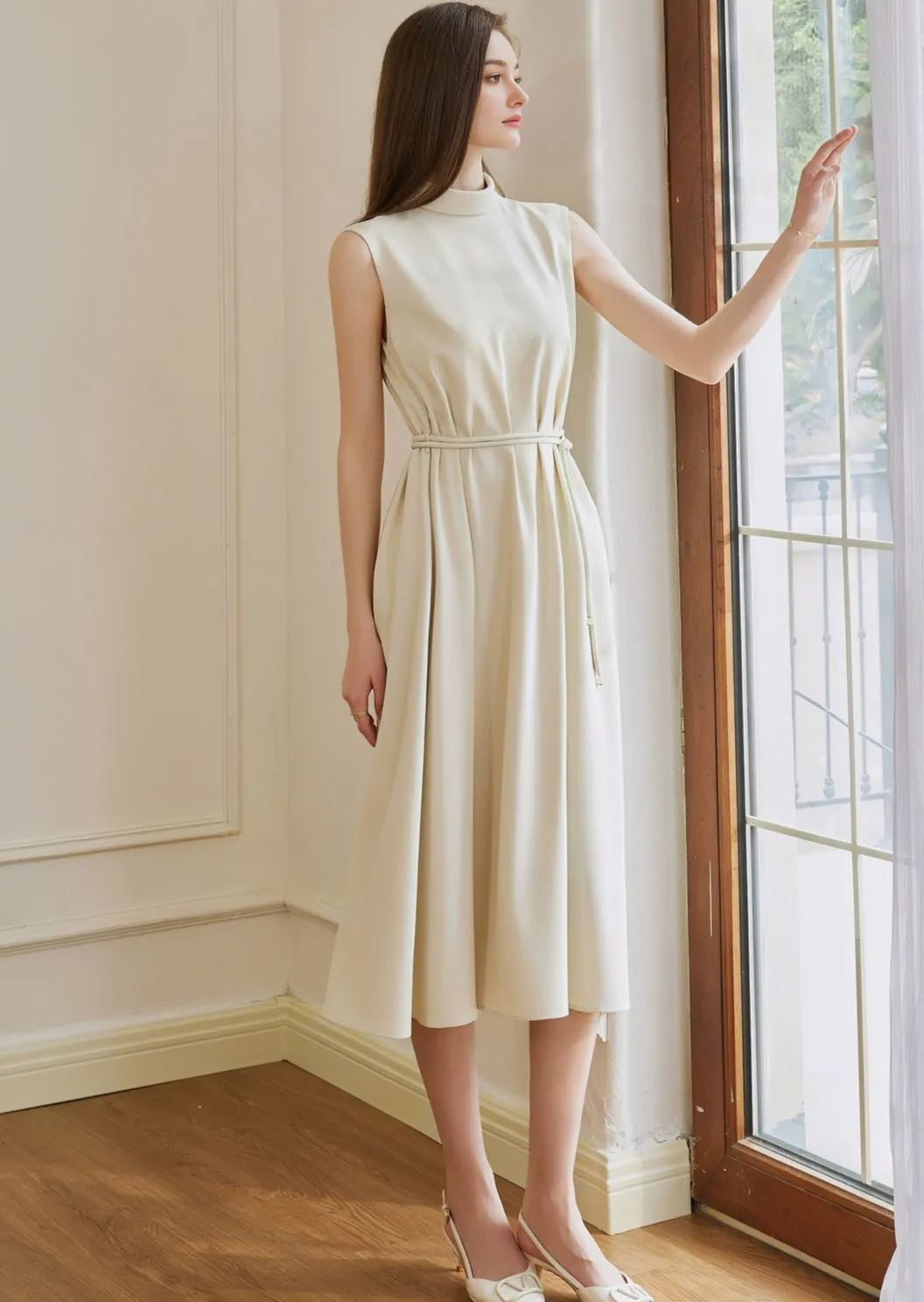 SHAPE HIGH NECK DRESS