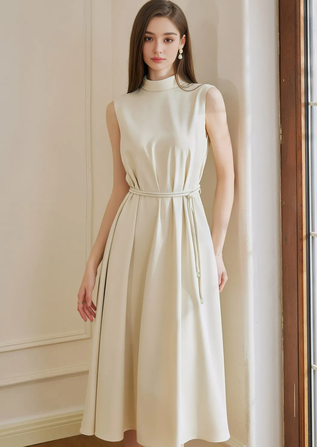 SHAPE HIGH NECK DRESS