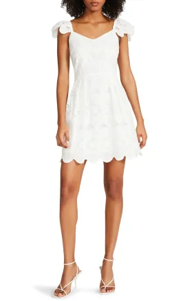 Steve Madden Sierra Eyelet Mini Dress - White