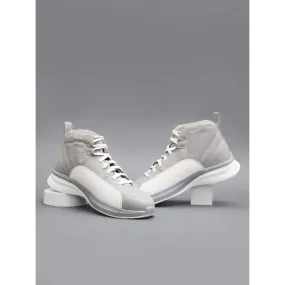 Stylish Grey Synthetic Solid Sneakers For Men