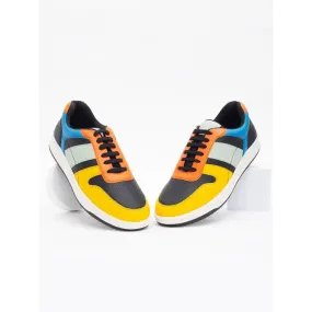 Stylish Multicoloured Synthetic Solid Sneakers For Men