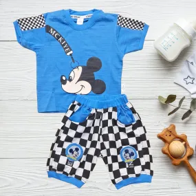 T-Shirt & Short - Mickey - Blue