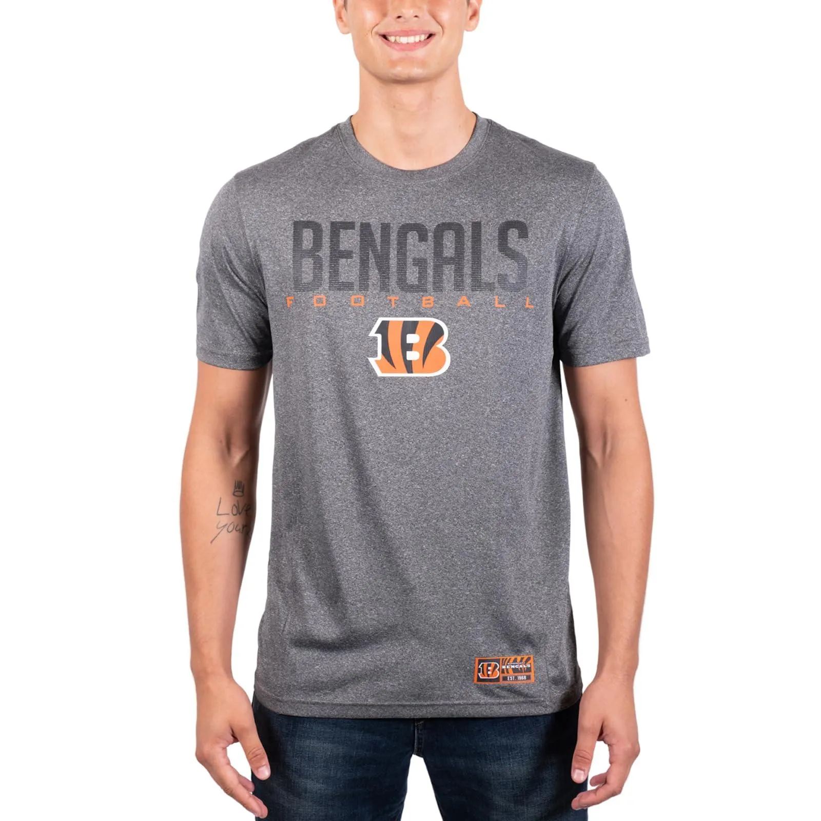 Ultra Game NFL Official Adults Super Soft Supreme Game Day T-Shirt - Unisex Cincinnati Bengals|Cincinnati Bengals