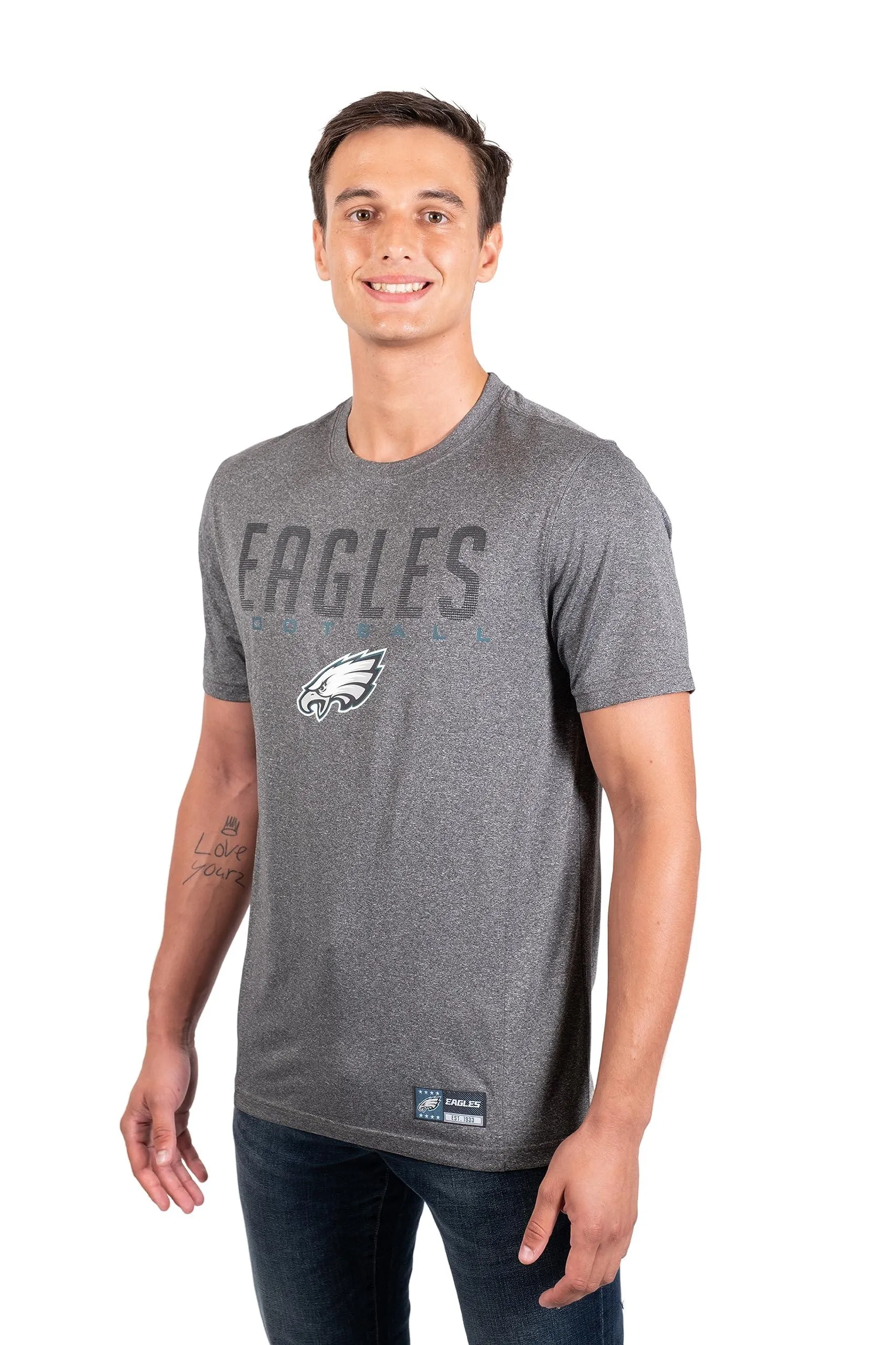 Ultra Game NFL Official Adults Super Soft Supreme Game Day T-Shirt - Unisex Philadelphia Eagles|Philadelphia Eagles