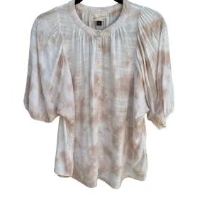 Universal Thread Womens Cottage Batwing Sleeve Lightweight Button Blouse Tunic S