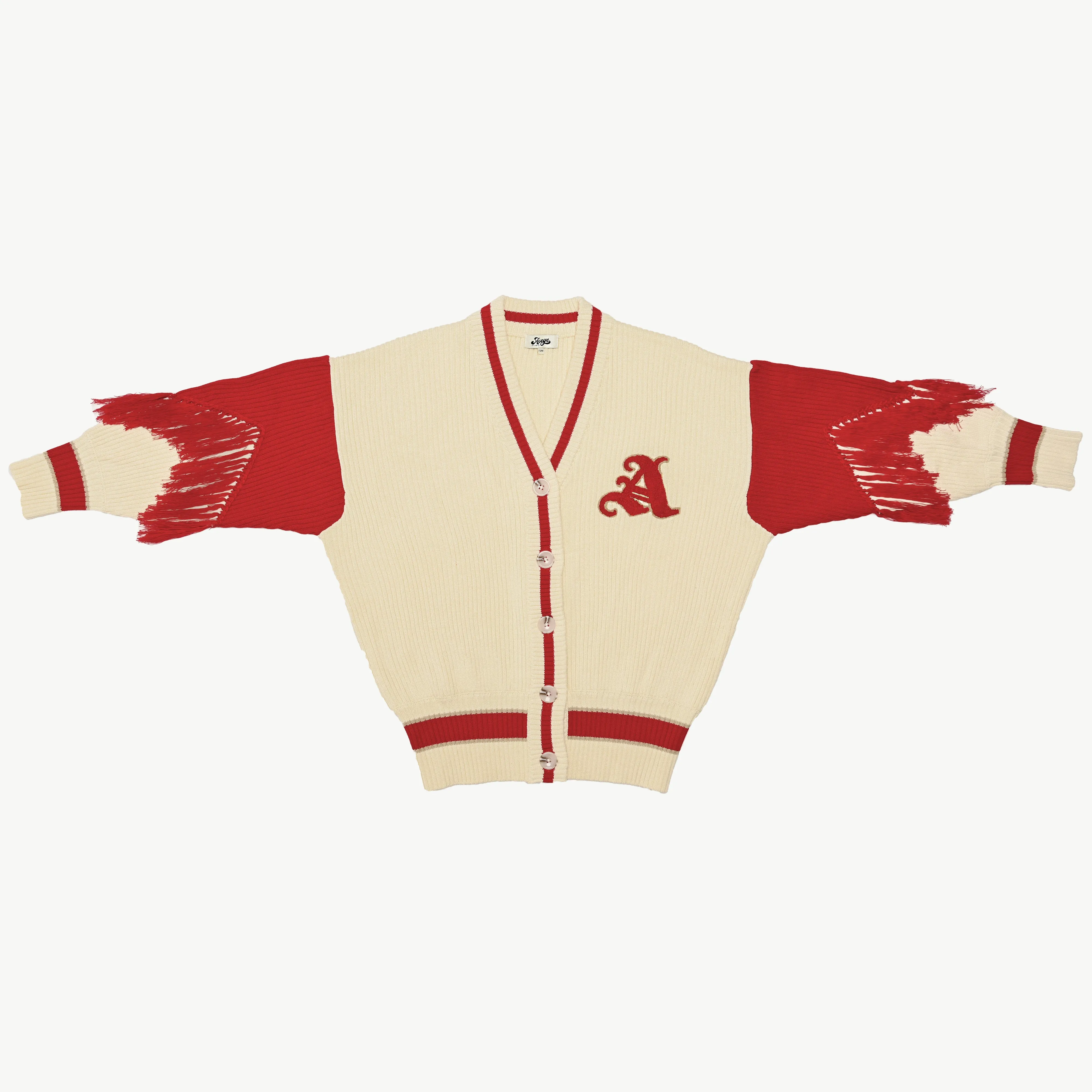 Varsity Cardigan Red