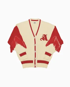 Varsity Cardigan Red