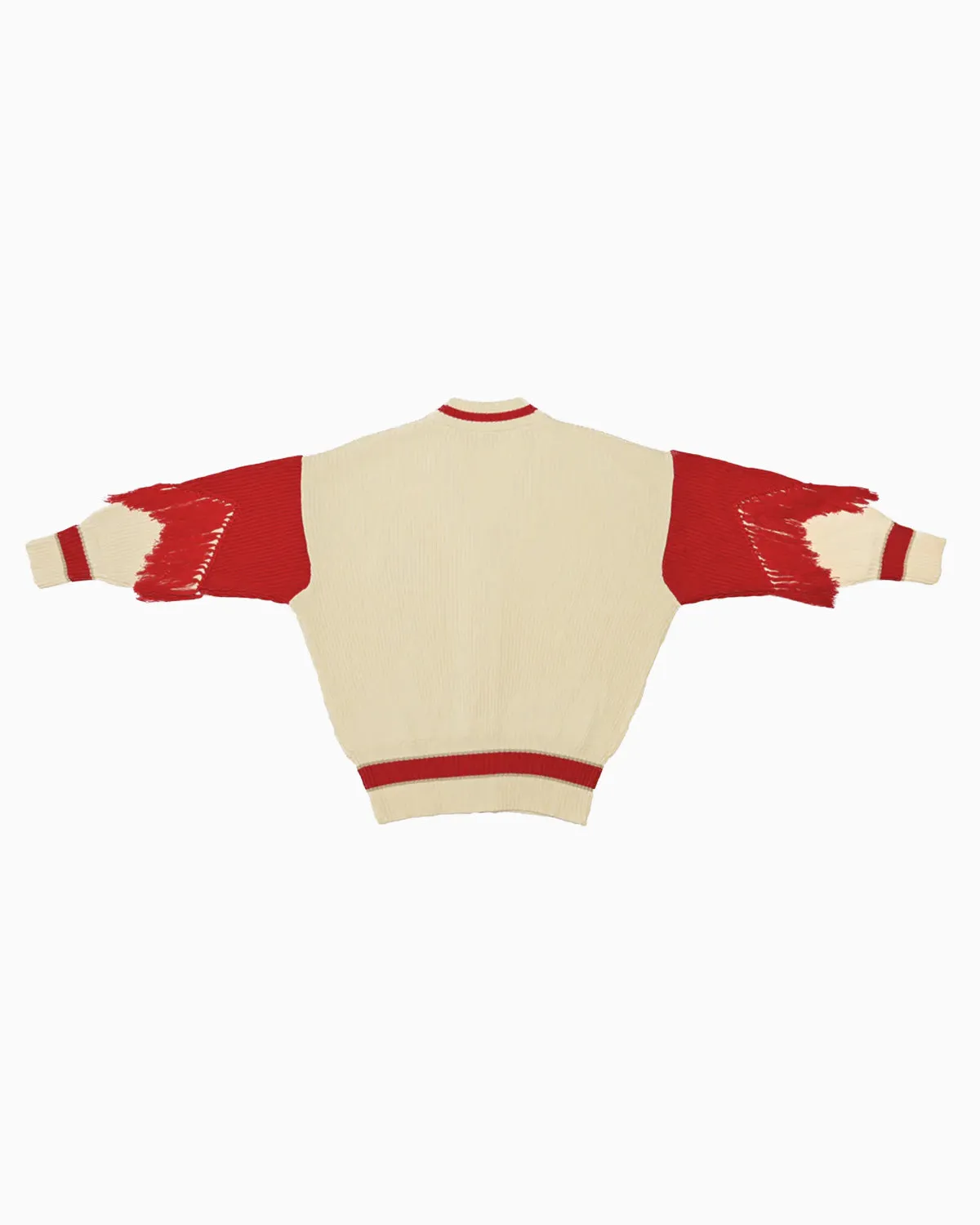 Varsity Cardigan Red