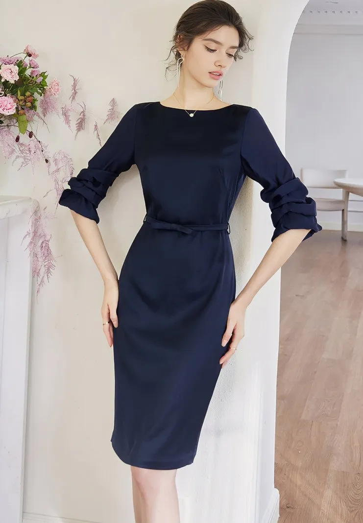 VOLUME SLEEVE DRESS