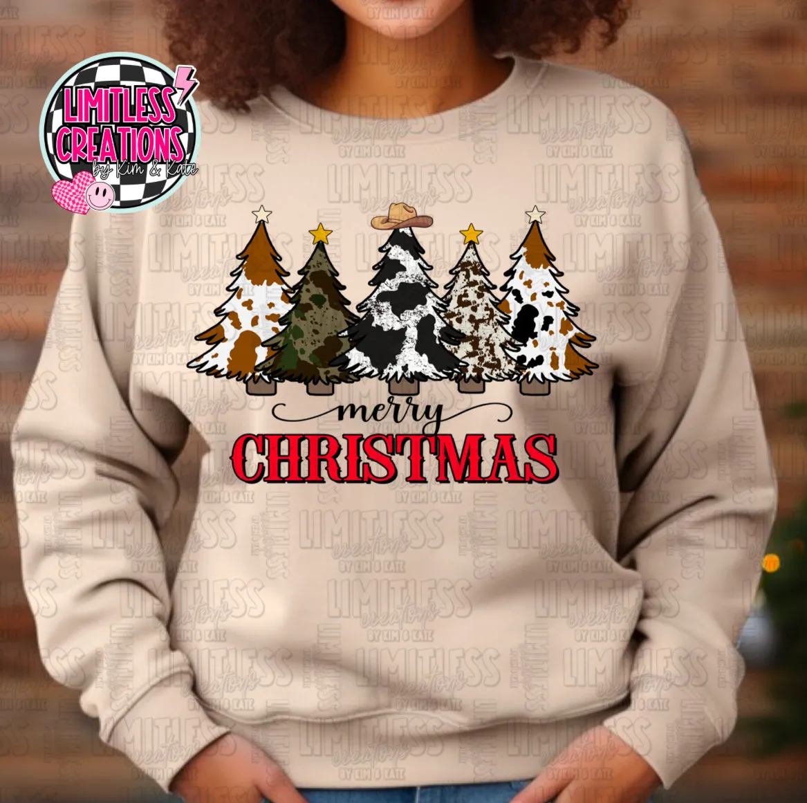 Western Christmas Tree shirt