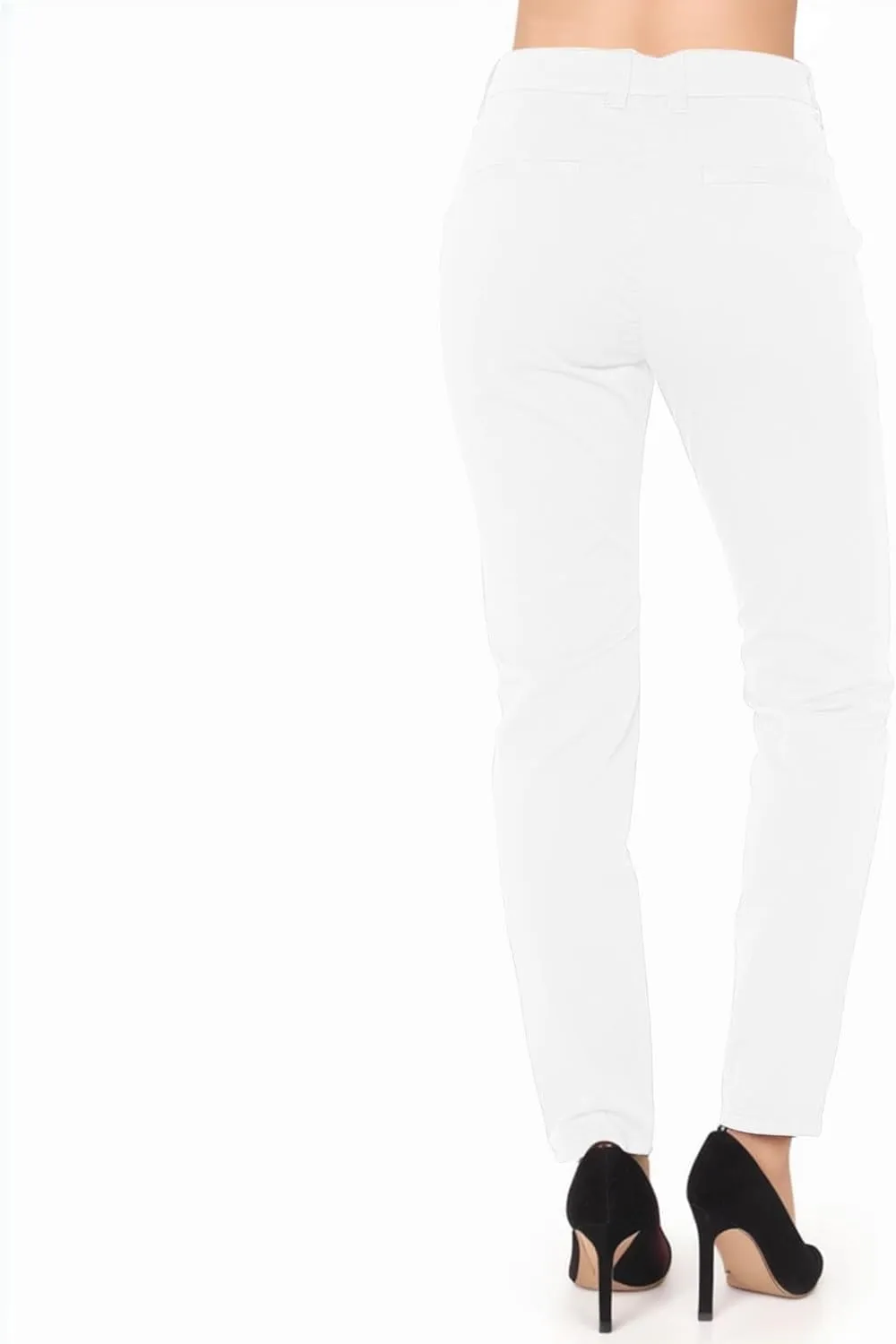 Women's High Waisted Business Pants Straight Leg Pleated Elegant Office Slacks Stretchy Dress Trousers with Pockets