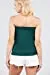 Women's Sleeveless Stretchy Pleated Tube Top Blouse