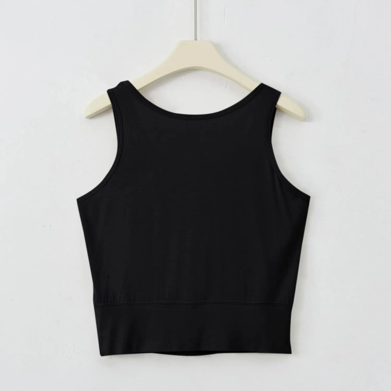 Workout Crop Tank Tops for Women with Chest Pad Casual Sports Fitness Yoga Shirts Summer Seamless Breathable Blouse