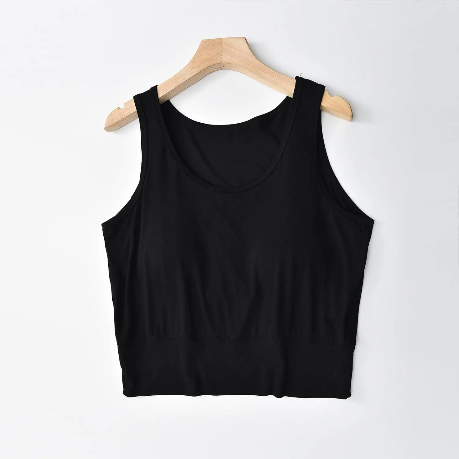 Workout Crop Tank Tops for Women with Chest Pad Casual Sports Fitness Yoga Shirts Summer Seamless Breathable Blouse