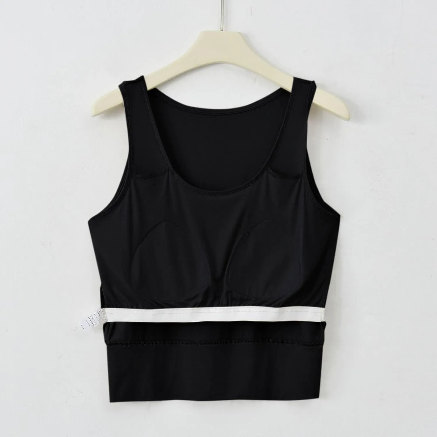 Workout Crop Tank Tops for Women with Chest Pad Casual Sports Fitness Yoga Shirts Summer Seamless Breathable Blouse