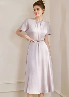 WRINKLED MIDI DRESS