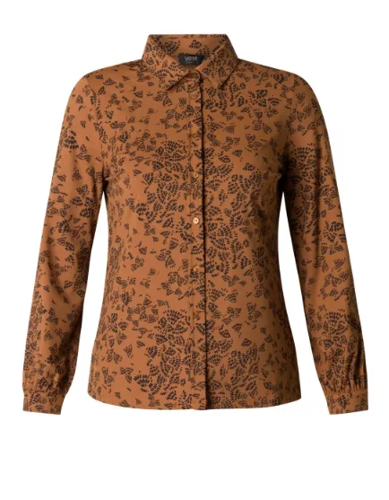 Yest Olimpia Essential Blouse | Brown/Black   Green/Black